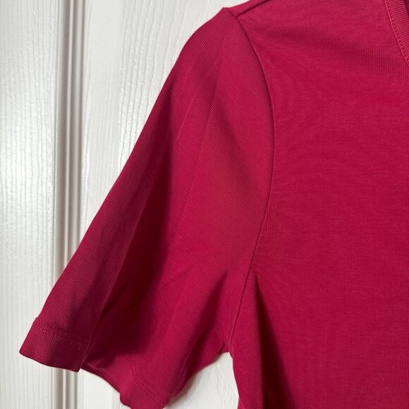 White and Stag Red Summer Top - Picture 5 of 6